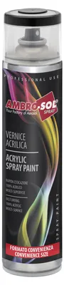 Image de Bouteille de spray acrylique universelle 600 ml AMBROSOL Noir mat RAL 9005
