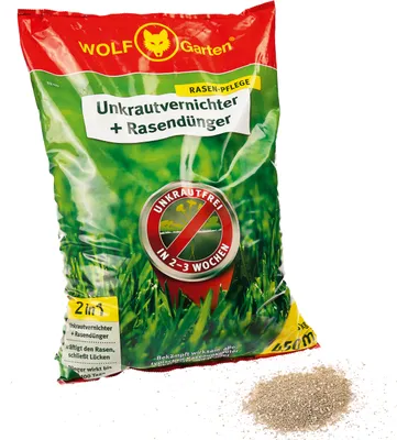 Produktbild von WOLF-Garten SQ 450 Unkrautvernichter plus Rasendünger 9kg für 450m²