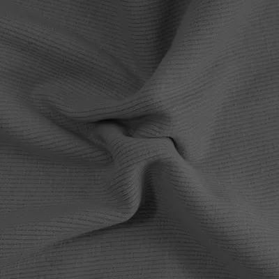 0,25m Bündchen-Stoff gerippt uni 5% Elastan 30/60cm breit Schlauchware Meterware Farbwahl dunkelgrau