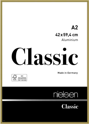 Produktbild von nielsen Aluminium Bilderrahmen Classic, 42x59,4 cm (A2), Gold