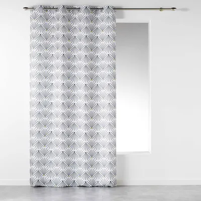 Obrázek produktu pro Záclona s oky 140 cm x 260 cm Lima White Fans