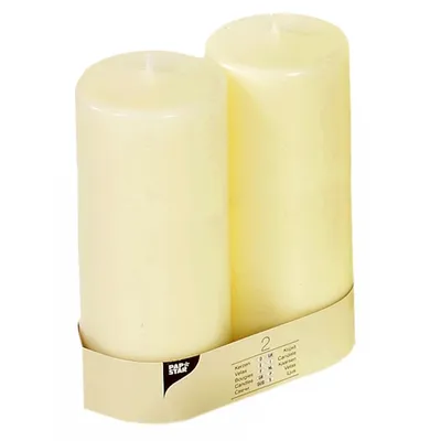 Obrázek produktu pro PAPSTAR  15364 PAPSTAR Stumpenkerze "Ivory", Durchmesser: 80 mm, elfenbein