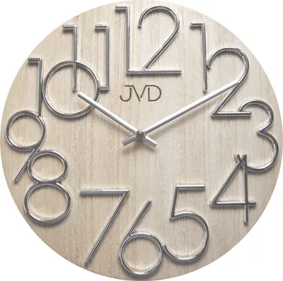 Obrázek produktu pro Dřevěné nástěnné hodiny JVD HT99.2, 30cm