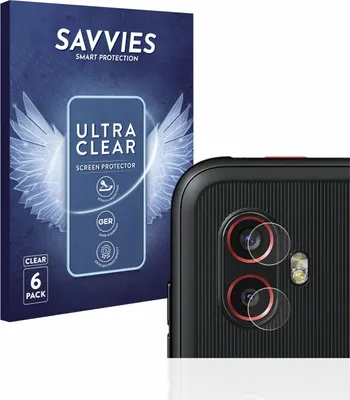 Produktbild von 6x Für Samsung Galaxy XCover 6 Pro Enterprise Edition (NUR Kameraschutz) Schutzfolie Savvies Displayschutz Display Schutz Folie Klar Transparent