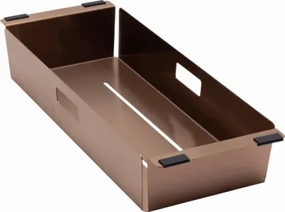 Produktbild von LAVABO Resteschale L-K10007K für KUBUS Spülen, PVD Kupfer / Restebecken / Abtropfschale