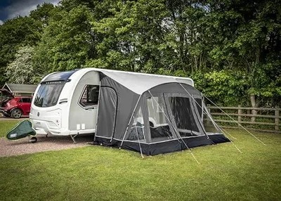 Produktbild von Stoneleigh Vorzelt, 390 cm, für Wohnwagen und Wohnmobile mit Einer Markisenkanalhöhe von 235 bis 250 cm