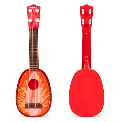 Obrázok produktu pre Gitara na ukulele pre deti, štyri struny, jahoda