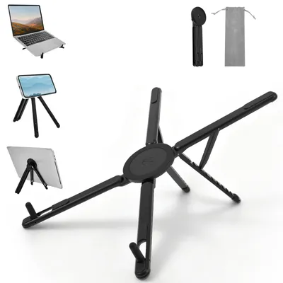 Zdjęcie produktu dla Stojak na laptop z aluminium, 3 w 1