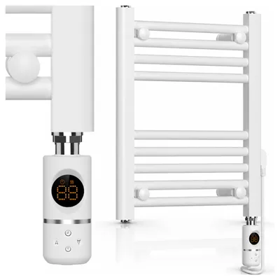 Produktbild von MalTec Badheizkörper Elektrisch Handtuchheizkörper 63x40 cm Thermostat Wandmontage Ölheizung Weiss Bad