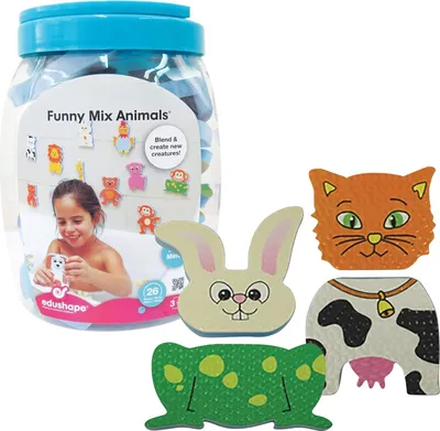 Produktbild von Edushape Badespielzeug Funny Mix Animals