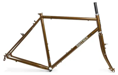 Produktbild von BROTHER CYCLES Fahrradrahmen MR Wooden Brown - Klein - Holz - Ideal für Freizeit, Stadtfahrten und Radliebhaber - Robuste Konstruktion für optimale Leistung und Stil