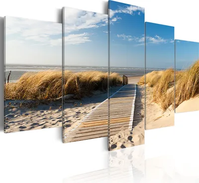 Immagine prodotto di Murale moderno 030212- 82 (100x50) - 5 pezzi Immagini Fotografia su tela non tessuta Foto Immagine Decorazione Murale Immagini Arte Stampa Natura Spiaggia