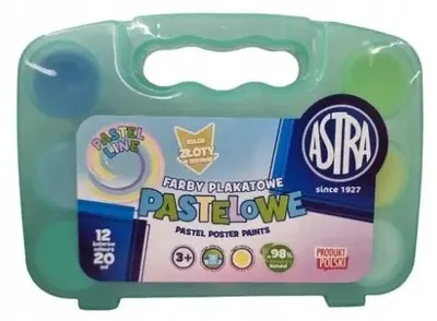Produktbild von Astra Pastell-Plakatfarben, 12 Farben – ASTRA art-pap