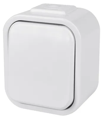 Image de Interrupteur étanche Solight, unipolaire, blanc 5D01