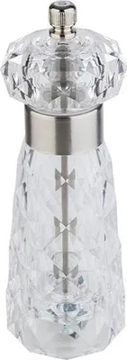 Produktbild von APS 40554 Salzmühle DIAMOND, Acryl/Edelstahl, Mahlwerk aus Carbornstahl, Ø 6 cm, Höhe 18 cm