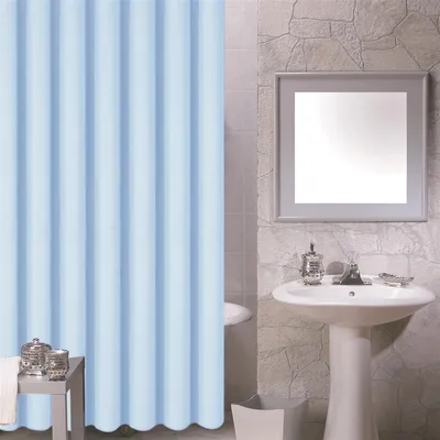 Produktbild von MSV Duschvorhang Blau Peva