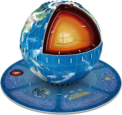 Produktbild von 3D-Puzzle Erde - 50 Teile - Lern- und Bauspaß