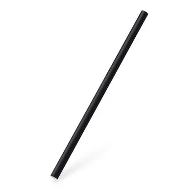 Produktbild von 200x Papiertrinkhalme JUMBO schwarz 20 cm Ø8 mm