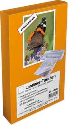 Produktbild von TimeTEX Laminier-Taschen A4 2x125 mic glänzend, 100 Stück