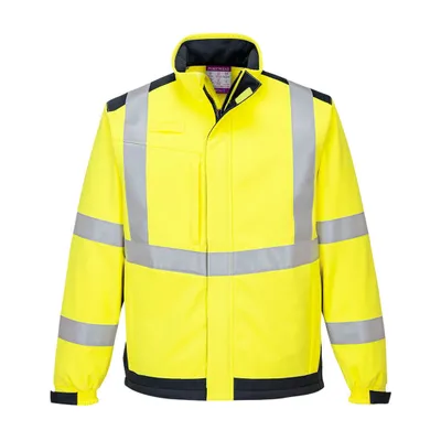 Produktbild von Portwest MV72 Modaflame Multinorm Arc Softshelljacke Yellow/Navy Gr. M
