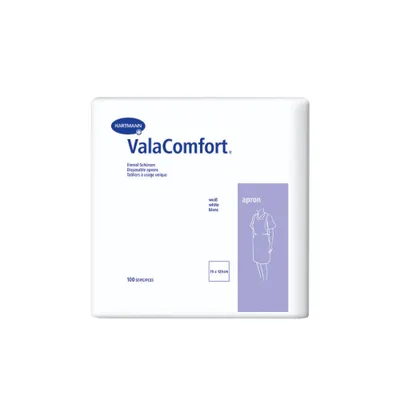 Zdjęcie produktu dla Fartuchy jednorazowe Vala® Comfort - 100 sztuk | opakowanie (100 sztuk)
