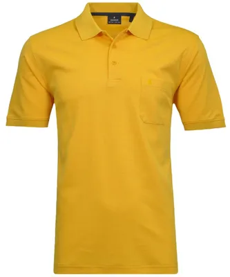 Ragman H-Polo Polo Soft-Knit uni in gelb
