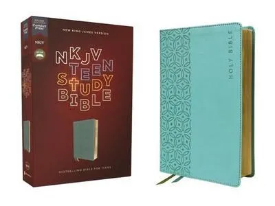 Produktbild von NKJV, Teen Study Bible, Leathersoft, Teal, Comfort Print
