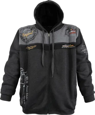 Produktbild von Übergrössen Schicke Sweatjacke LAVECCHIA in LV 2022 Anthrazit 6XL