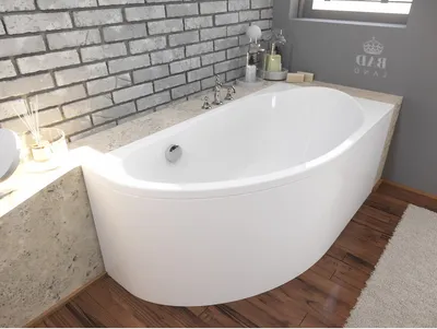 Produktbild von BADLAND Eckbadewanne Badewanne Miki RECHTS 145x85 mit Acrylschürze, Füßen und Ablaufgarnitur GRATIS