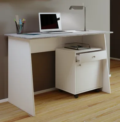 Produktbild von VCM Computertisch | Maße ca. H. 74 x B. 110 x T. 50 cm | stylische Seitenteile | Schreibtisch – Masola Maxi