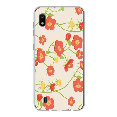 Produktbild von MuchoWow® Handyhülle Schutzhülle Hülle für Samsung Galaxy A10 Blume - Feldblumen - Muster Silikon Softcase Handy Hülle - Schutzhülle