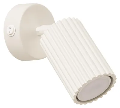 Produktbild von Wandleuchte KARBON beigee mit Schalter 1xGU10 10W Aluminium 16x8x8cm Sollux Lighting