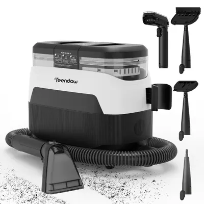 Obrázek produktu pro Teendow C6 MAX 1650W Čistič čalounění - 12000Pa 1250ml nádrž 5.5kg Tichý Provoz 82dB - Černá