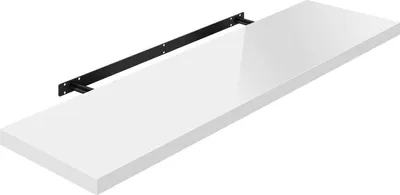 Produktbild von WOLTU Wandregal Volato Wandboard freischwebend Schweberegal CD DVD Regal Bücherregal Holz Board Weiß 120x22,9x3,8 cm