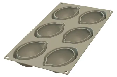 Immagine prodotto di Silikomart 26.261.13.0065 Anello per torta Beige Silicone 106 ml 6 pz