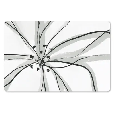 Produktbild von MuchoWow® Schreibtischunterlage Blumen - Abstrakt - Design 60x40 cm - XXL Mauspad - Großes Mauspad