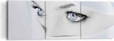 Produktbild von Bild auf Leinwand - Leinwandbild - Schönheit Gesicht Mädchen Mode - 120x40cm - Wand Bild - Wanddeko - Leinwanddruck - Bilder - Kunstdruck - Wanddekoration - Leinwand bilder - Wandkunst - CA120x40-2159
