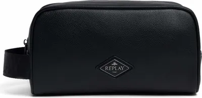 Image de REPLAY trousse de toilette Washbag Black noir
