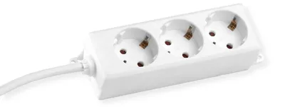 Obrázek produktu pro Bachmann 387.275S, 3 m, Vnitřní, Plast, Bílá, 3 AC zásuvky / AC zásuvek