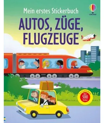Zdjęcie produktu dla Mein erstes Stickerbuch: Autos, Züge, Flugzeuge
