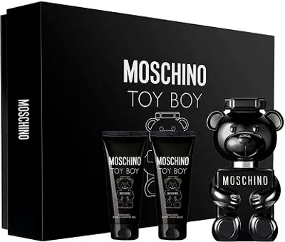 Obrázek produktu pro Moschino Toy Boy dárková sada pro muže parfémovaná voda 50 ml + sprchový gel 50 ml + balzám po holení 50 ml