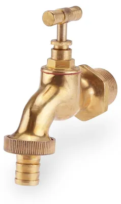 Produktbild von CLGarden Wasserhahn für Garten Wasserzapfstelle und Wandbrunnen aus Messing ¾“ universale verwendung mit Schlauchanschluss