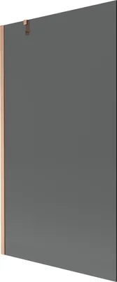 Obrázok produktu pre Mexen Next sprchový paravan, 1-dielny, 100 x 150 cm, grafitová farba, brúsená meď – 895-100-000-00-40-65