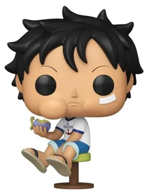 Immagine prodotto di One Piece POP! Vinile Figurina: Kid Luffy che mangia il frutto del diavolo *Versione esclusiva*, 9 cm