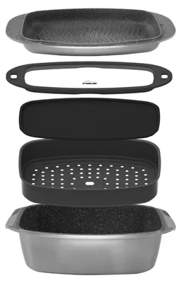 Produktbild von STONELINE® Bräter und Back Set 5-teilig 39x22 cm | mit Deckeln