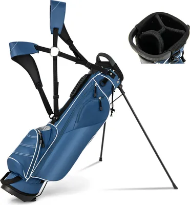 Obrázok produktu pre COSTWAY golfová taška 9" golfová taška na ceruzky profesionálna cestovná taška s hlavovou časťou a popruhom na prenášanie
