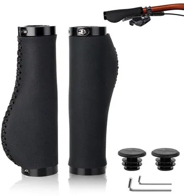 Zdjęcie produktu dla Ergonomiczne uchwyty do kierownicy rowerowej - antypoślizgowe uchwyty do rowerów