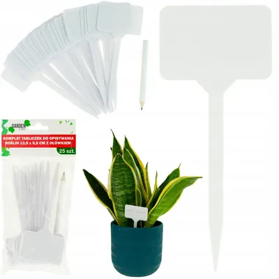 Produktbild von GARDENLINE SET MIT 25 PFLANZENETIKETTEN 13,5 x 5,5 CM MIT BLEISTIFT EVA2734