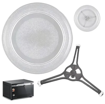 Mikrowellen-Drehteller Glas 24,5 cm mit Stativ, universell