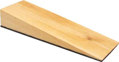 Produktbild von WAGNER Türkeil EDELHOLZ - 120 x 40 x 20 mm, Birkenholz massiv, natur, Anti-Rutsch-Pad, zum Unterschieben - 15695000